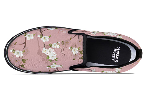 Peach Blossoms Slip Ons - Offbeat Sweetie
