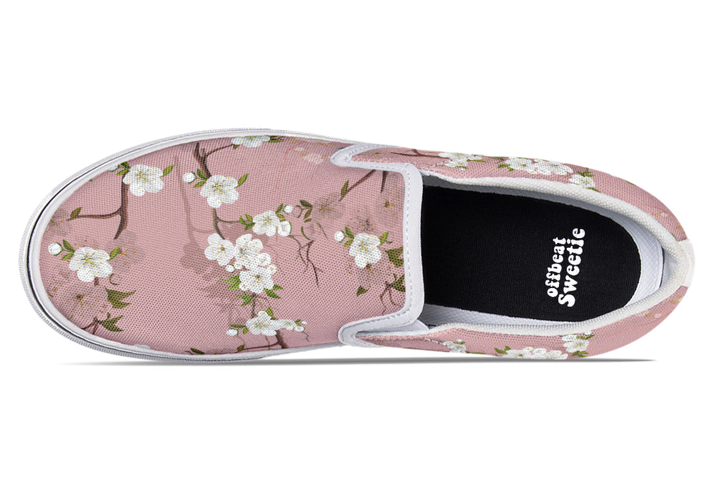 Peach Blossoms Slip Ons - Offbeat Sweetie