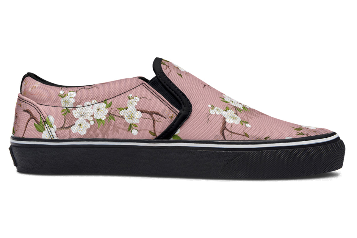 Peach Blossoms Slip Ons - Offbeat Sweetie