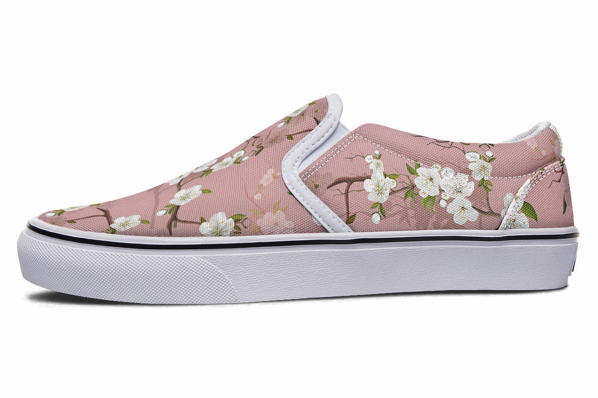Peach Blossoms Slip Ons - Offbeat Sweetie