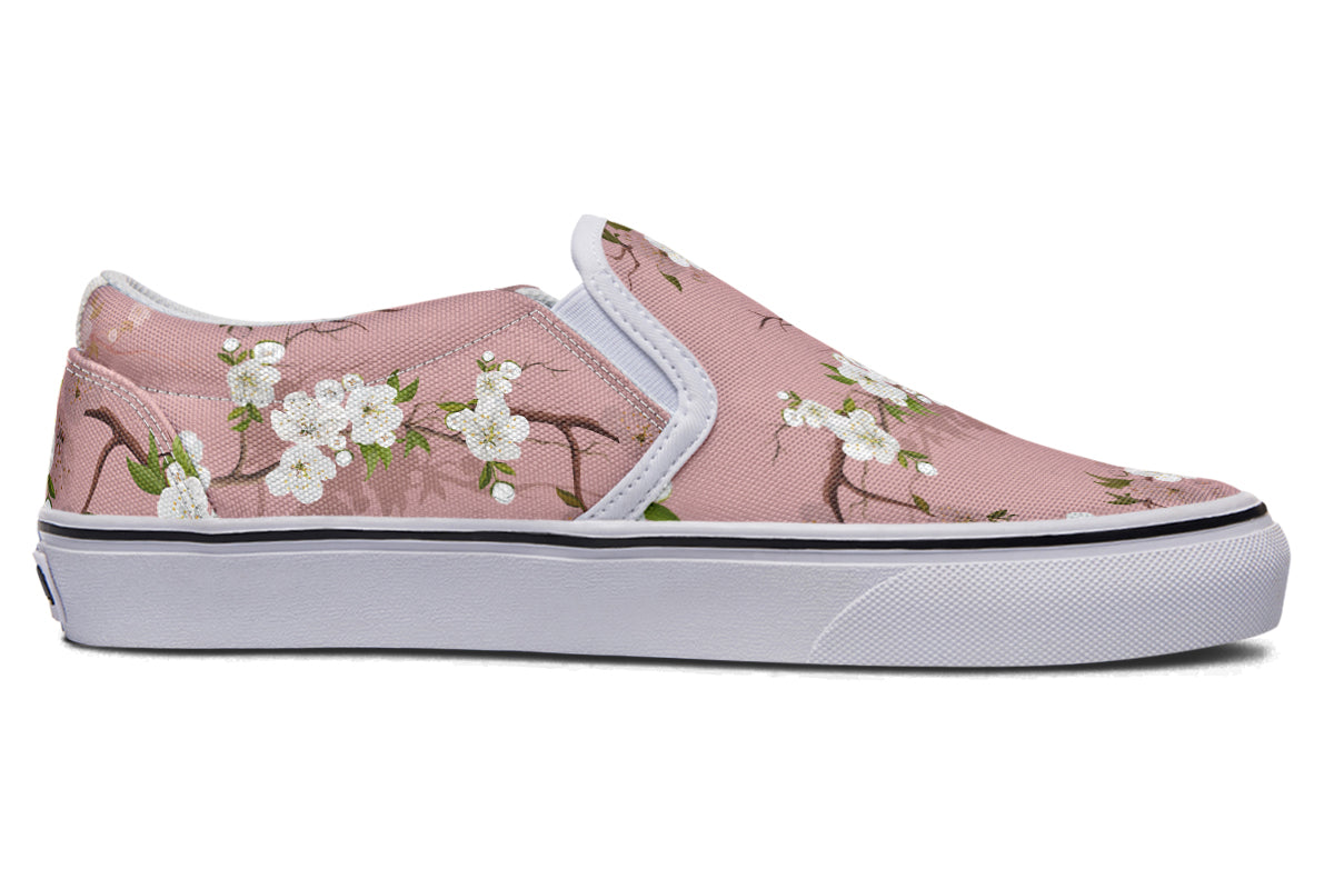 Peach Blossoms Slip Ons - Offbeat Sweetie