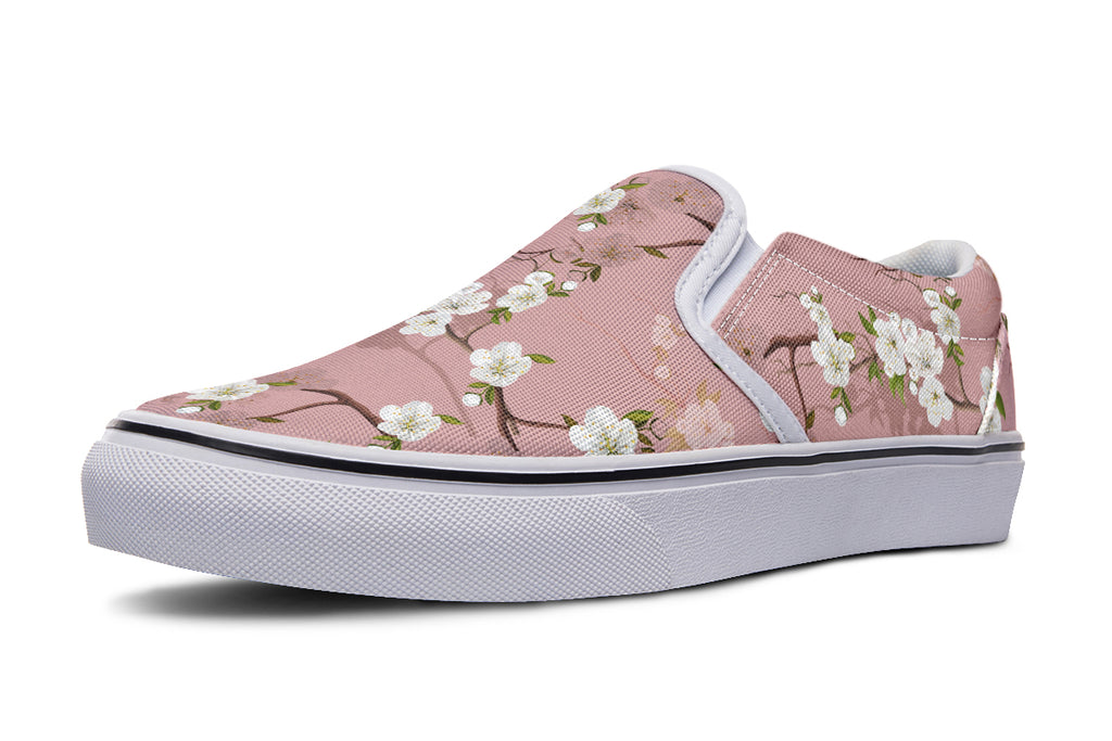 Peach Blossoms Slip Ons - Offbeat Sweetie