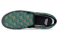Peacock Feathers Slip Ons - Offbeat Sweetie