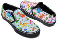 Pink And Blue Mismatched Baby Dinos Slip Ons - Offbeat Sweetie