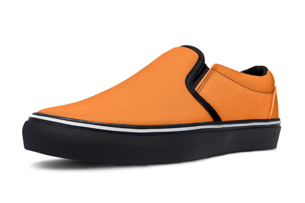 Pink And Orange Mismatch Slip Ons - Offbeat Sweetie