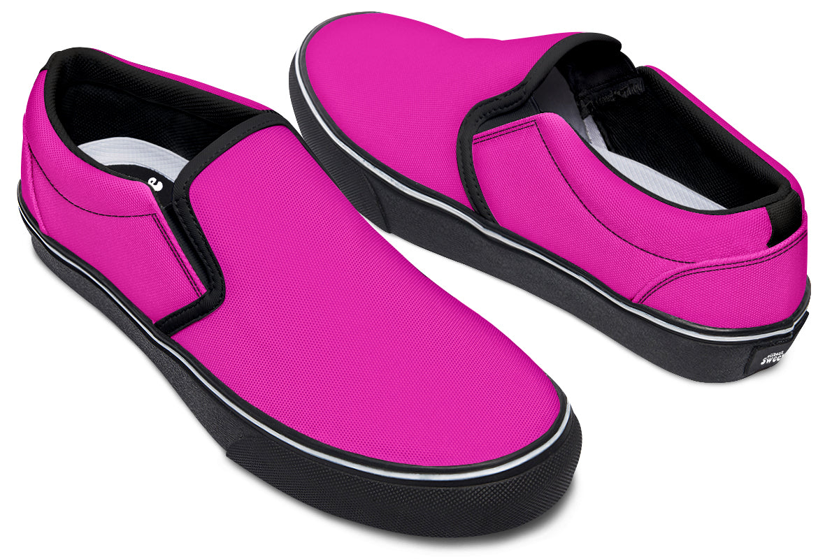 Pretty In Pink Slip Ons - Offbeat Sweetie