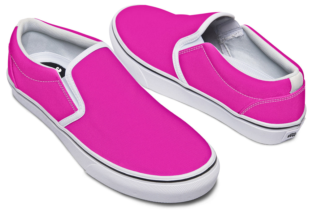 Pretty In Pink Slip Ons - Offbeat Sweetie