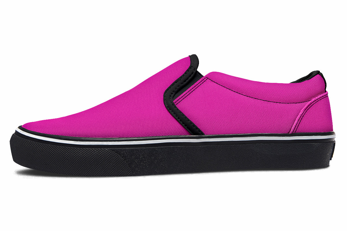 Pretty In Pink Slip Ons - Offbeat Sweetie