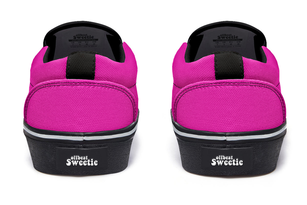 Pretty In Pink Slip Ons - Offbeat Sweetie