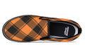 Pumpkin Pop Plaid Slip Ons