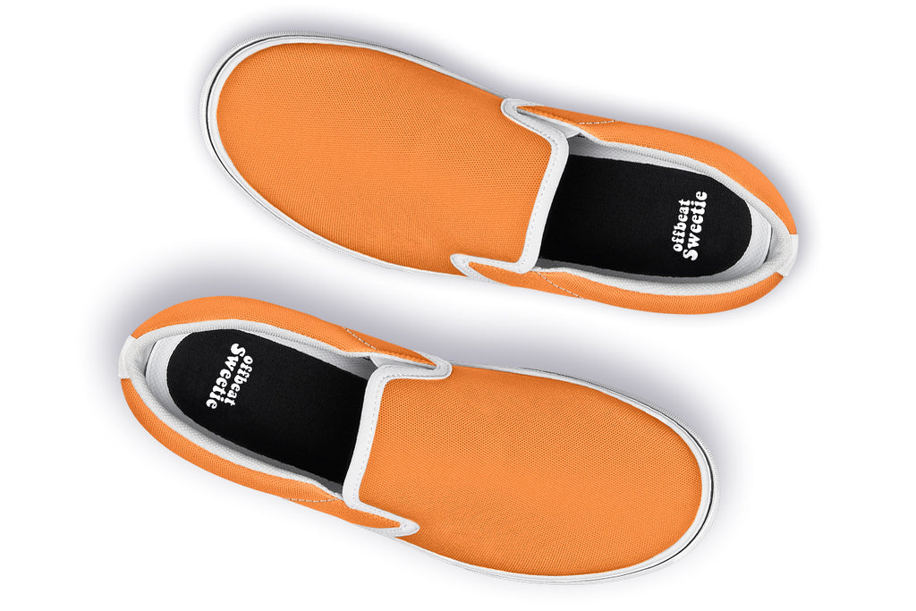Pumpkin Pop Slip Ons - Offbeat Sweetie