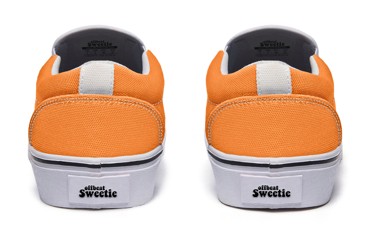 Pumpkin Pop Slip Ons - Offbeat Sweetie
