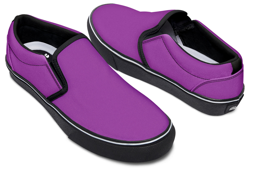 Purple Reign Slip Ons - Offbeat Sweetie