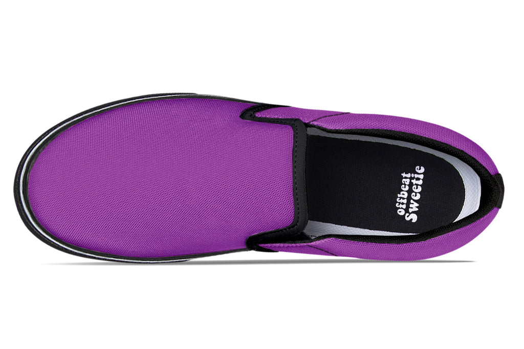 Purple Reign Slip Ons - Offbeat Sweetie