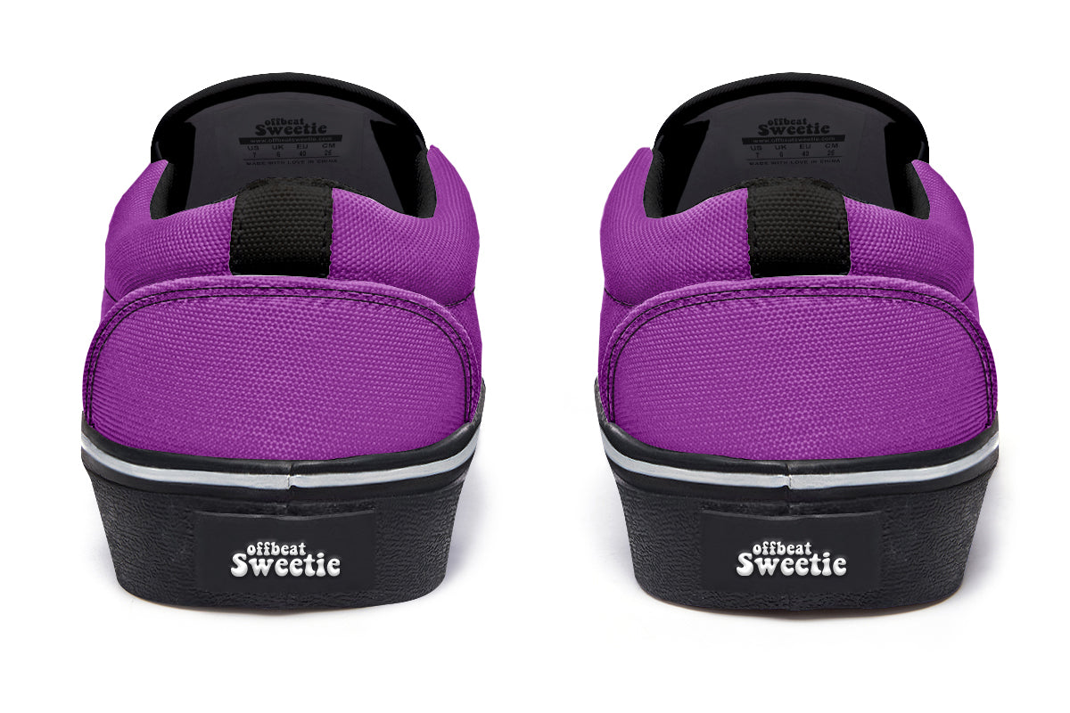 Purple Reign Slip Ons - Offbeat Sweetie