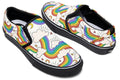 Rainbow Dreams Slip Ons - Offbeat Sweetie