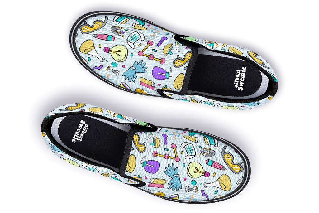 STEM Blue Slip Ons