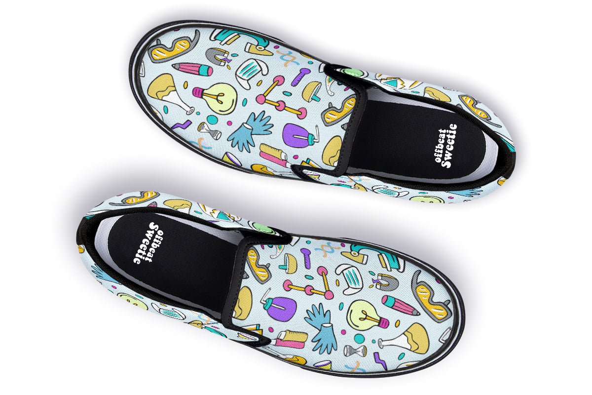 STEM Blue Slip Ons
