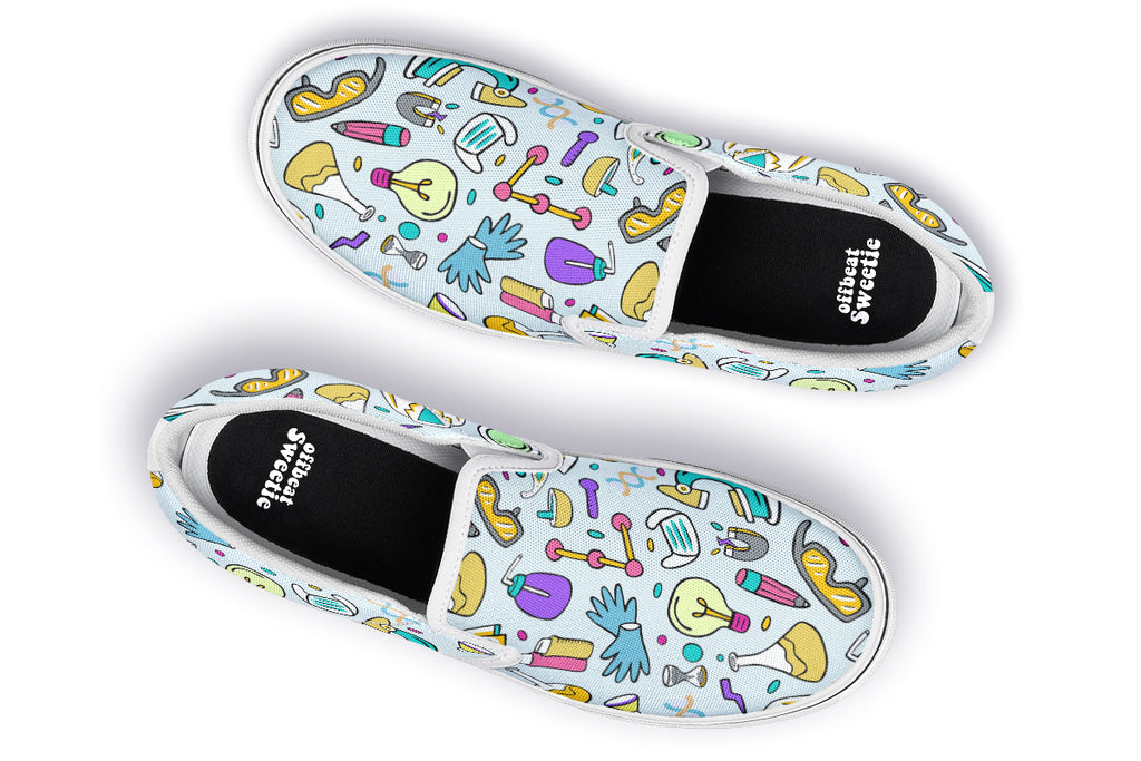 STEM Blue Slip Ons