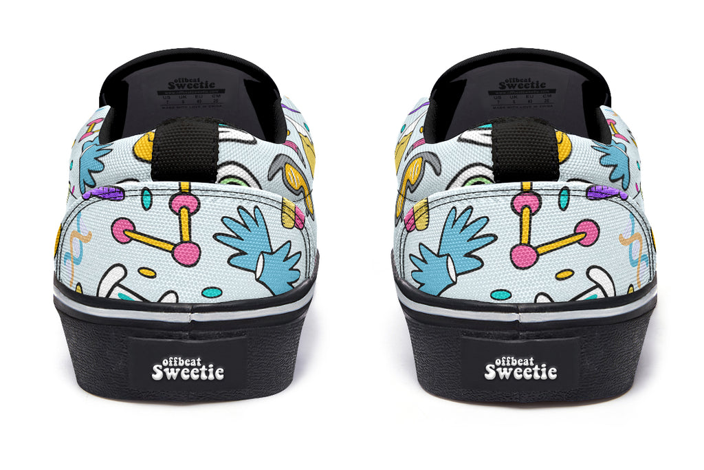 STEM Blue Slip Ons
