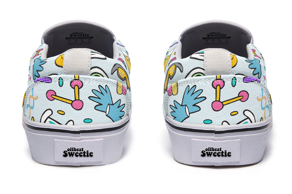 STEM Blue Slip Ons
