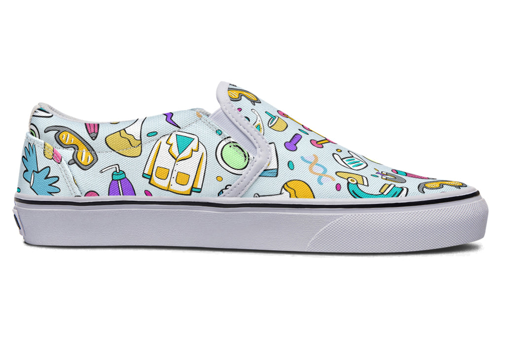 STEM Blue Slip Ons