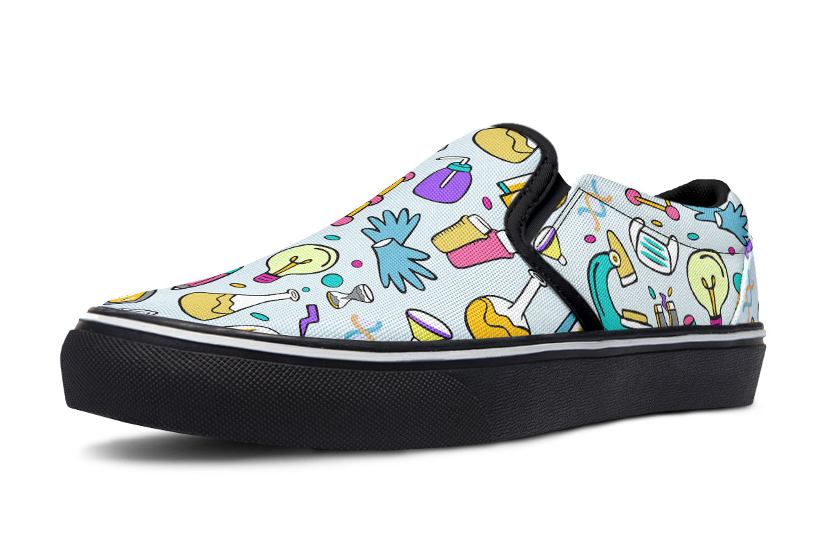 STEM Blue Slip Ons