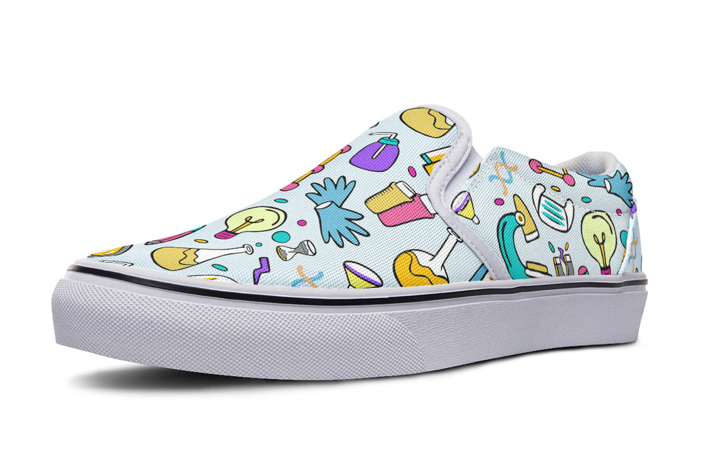 STEM Blue Slip Ons