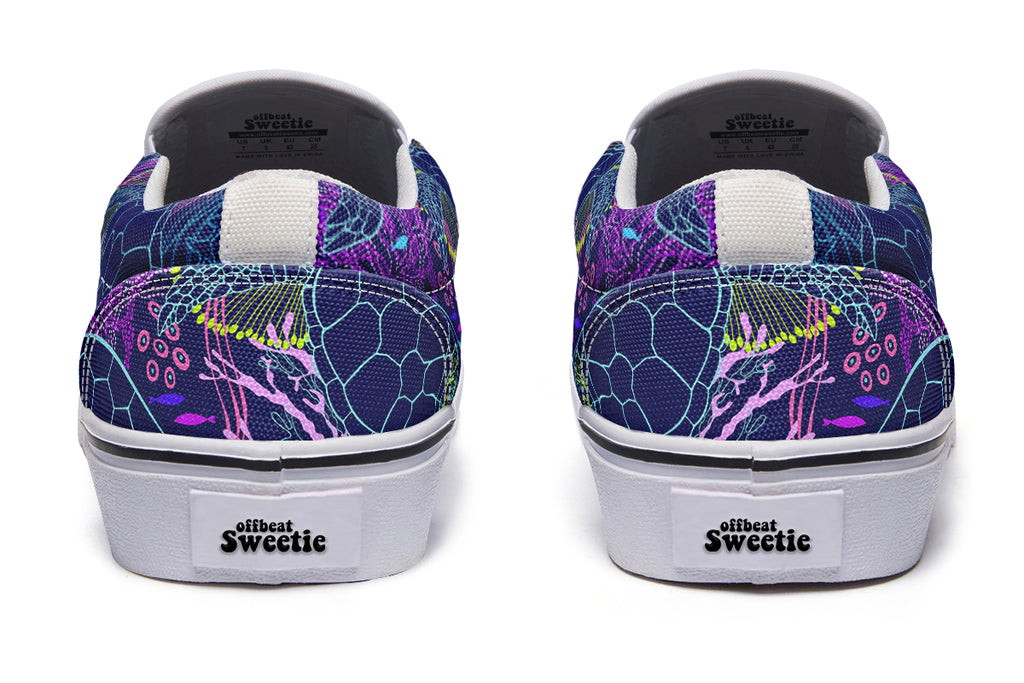 Sea Turtles Slip Ons - Offbeat Sweetie