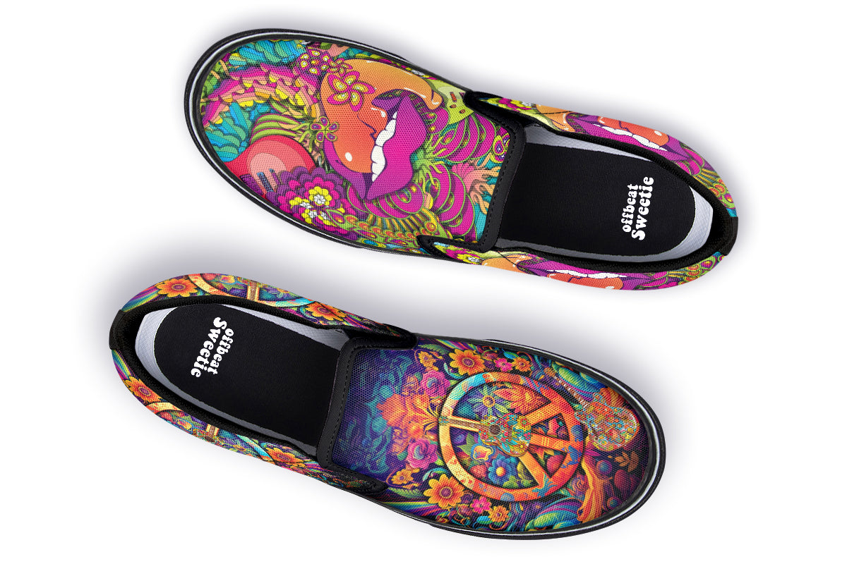 Summer Of Love Slip Ons - Offbeat Sweetie