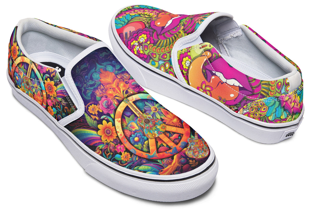 Summer Of Love Slip Ons - Offbeat Sweetie