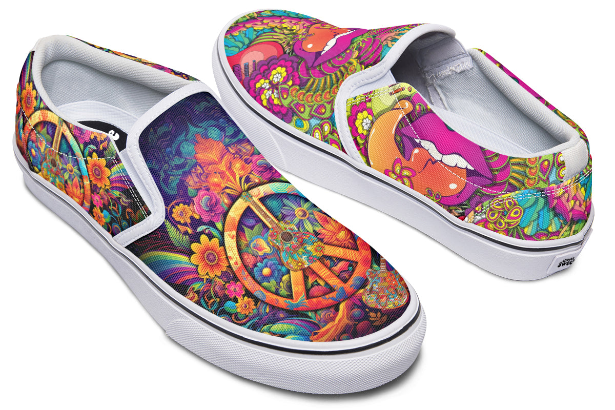 Summer Of Love Slip Ons - Offbeat Sweetie
