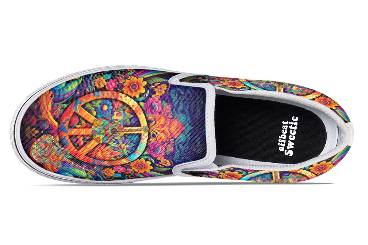 Summer Of Love Slip Ons - Offbeat Sweetie