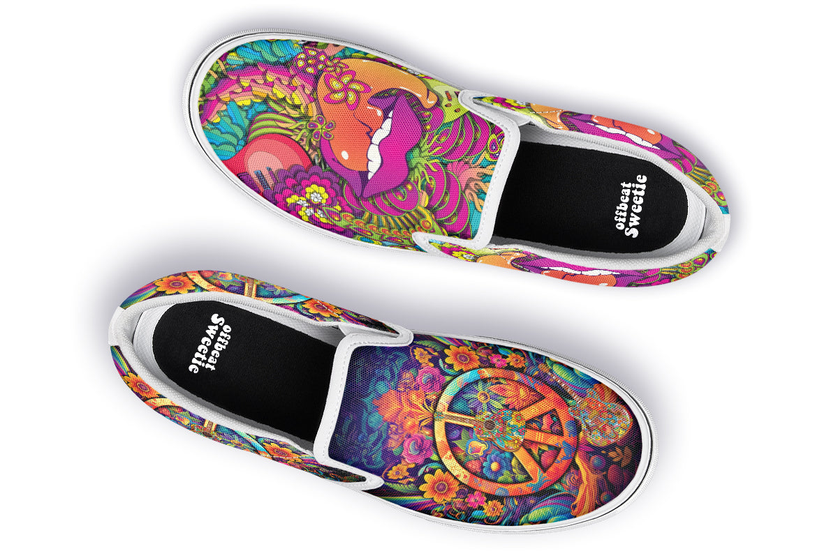Summer Of Love Slip Ons - Offbeat Sweetie