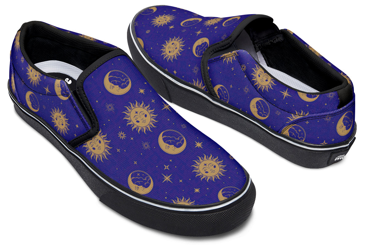Sun Moon And Stars Slip Ons