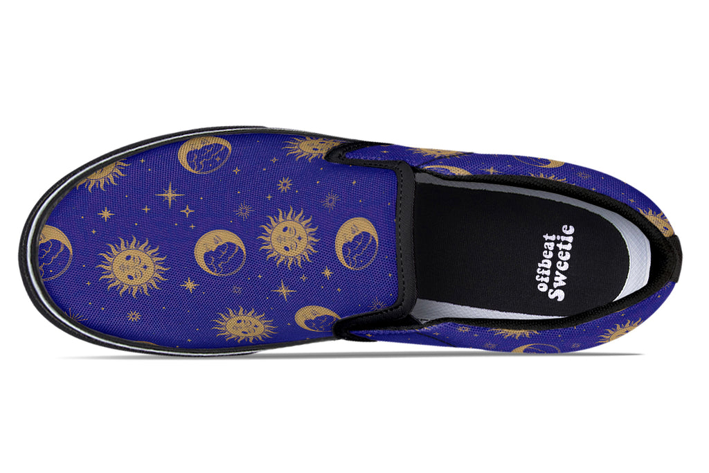 Sun Moon And Stars Slip Ons