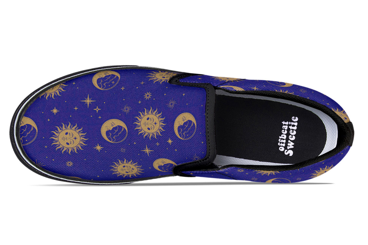 Sun Moon And Stars Slip Ons