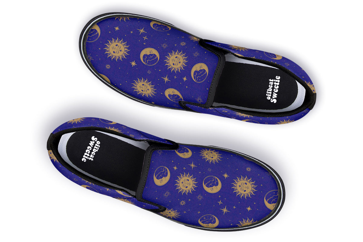 Sun Moon And Stars Slip Ons