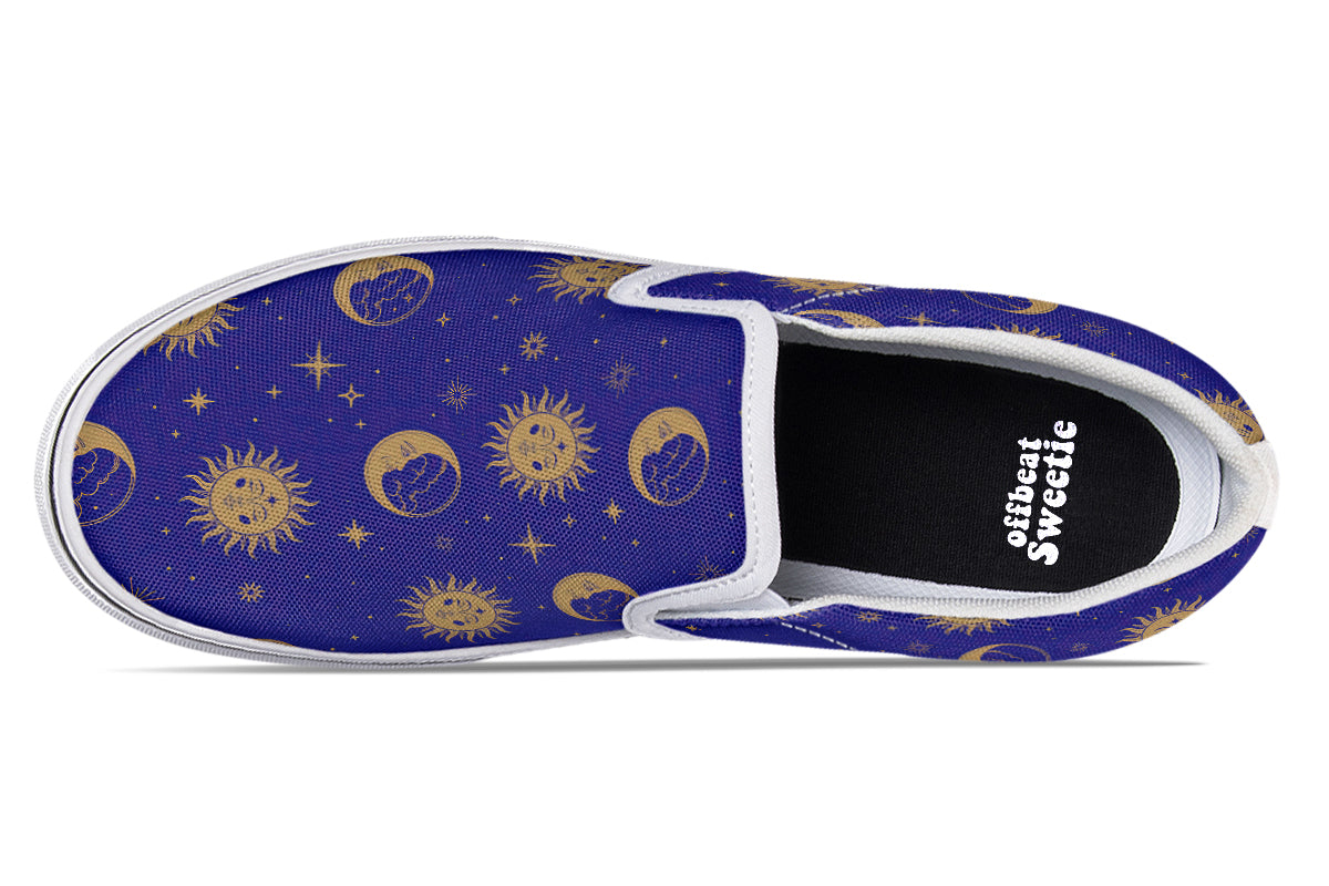 Sun Moon And Stars Slip Ons