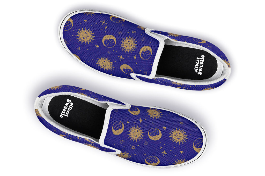 Sun Moon And Stars Slip Ons