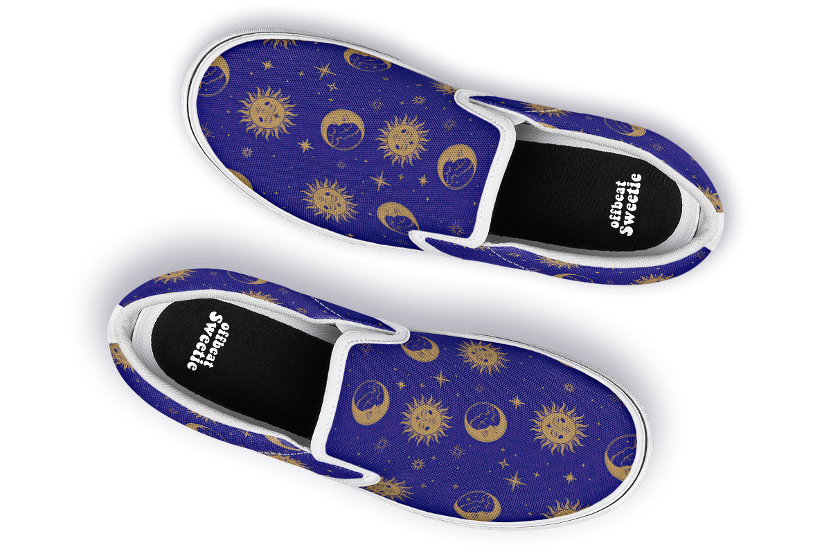 Sun Moon And Stars Slip Ons