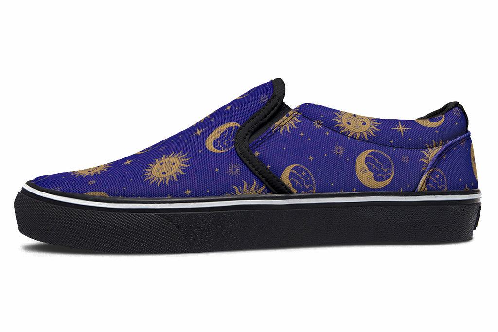 Sun Moon And Stars Slip Ons