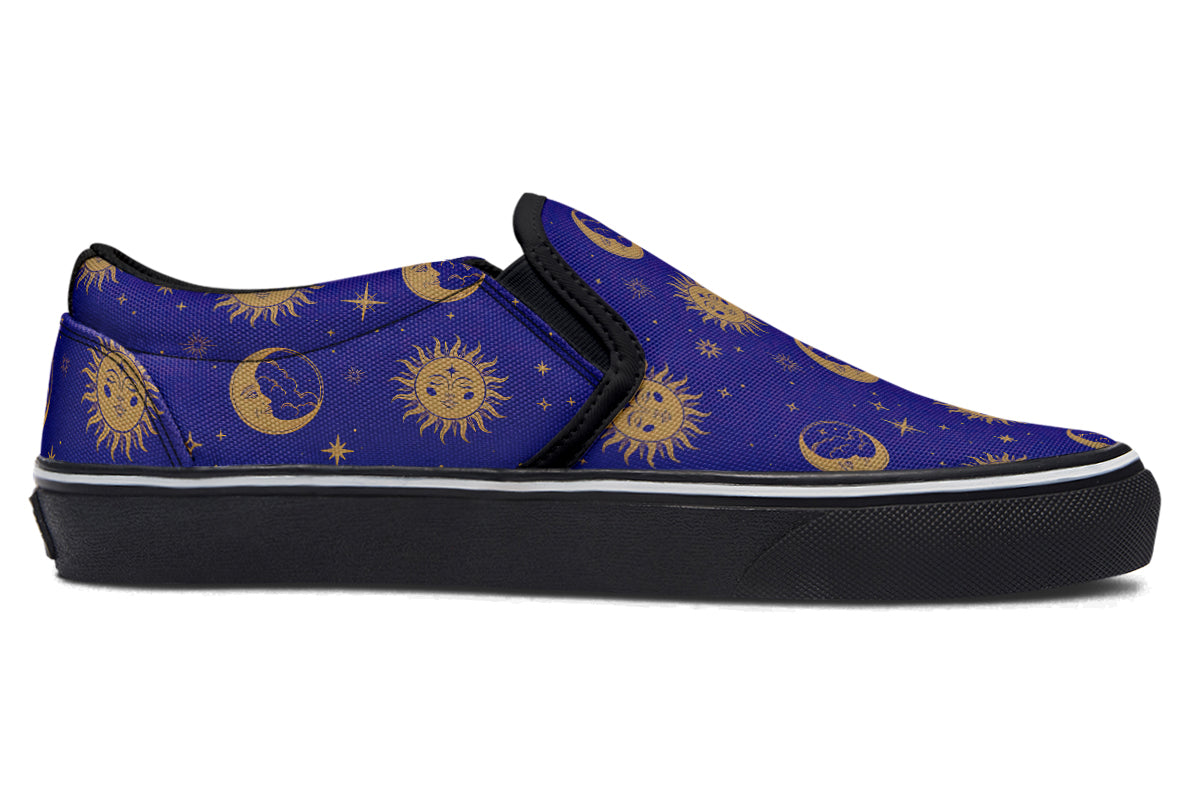 Sun Moon And Stars Slip Ons