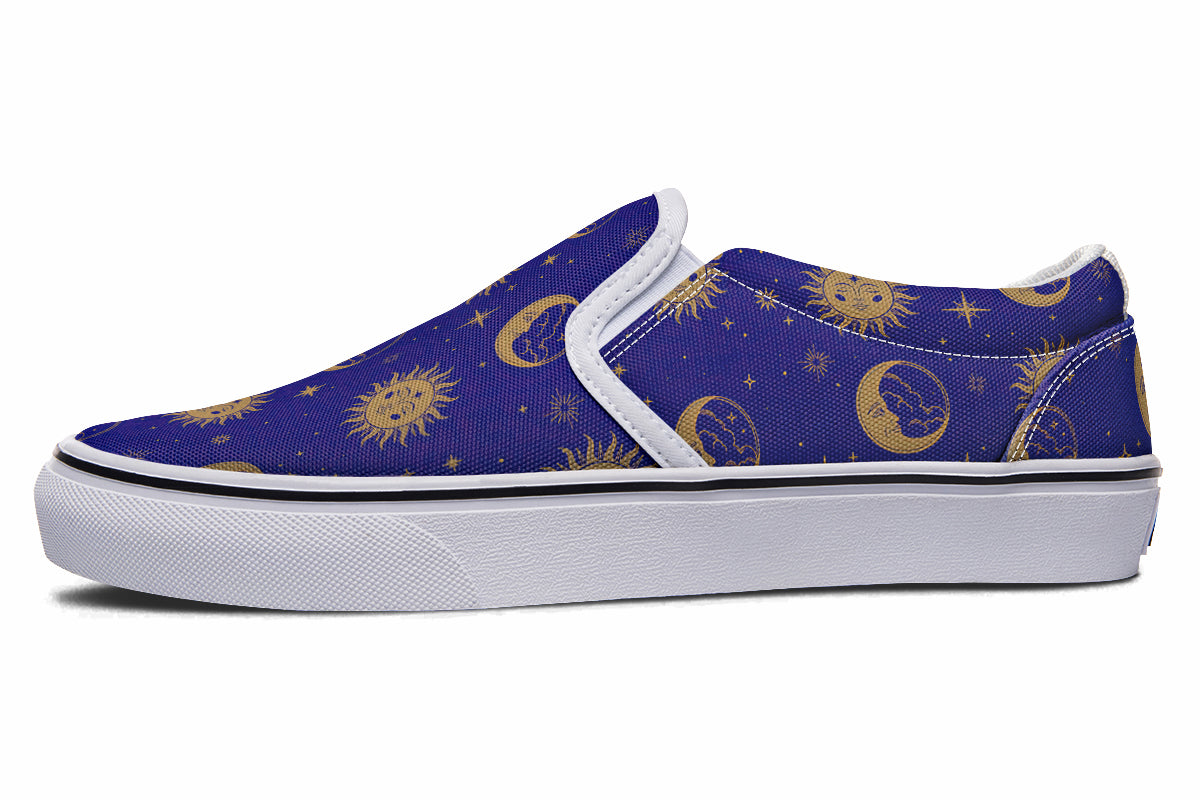 Sun Moon And Stars Slip Ons