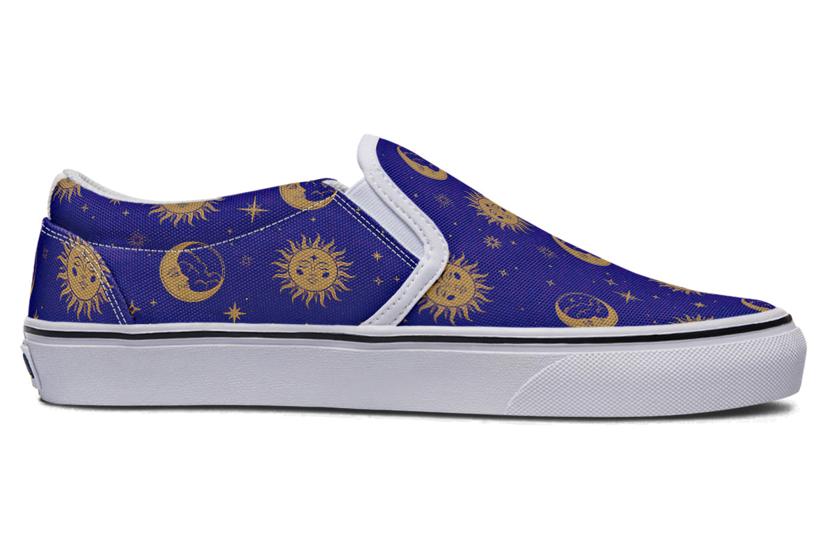 Sun Moon And Stars Slip Ons
