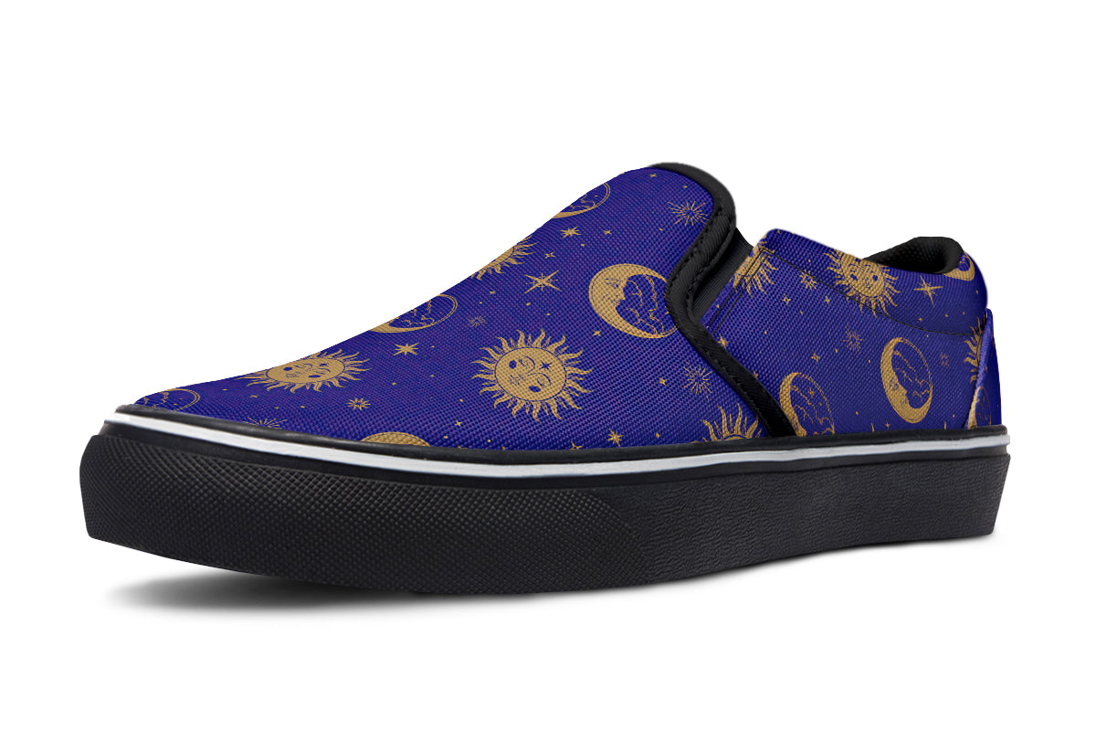 Sun Moon And Stars Slip Ons