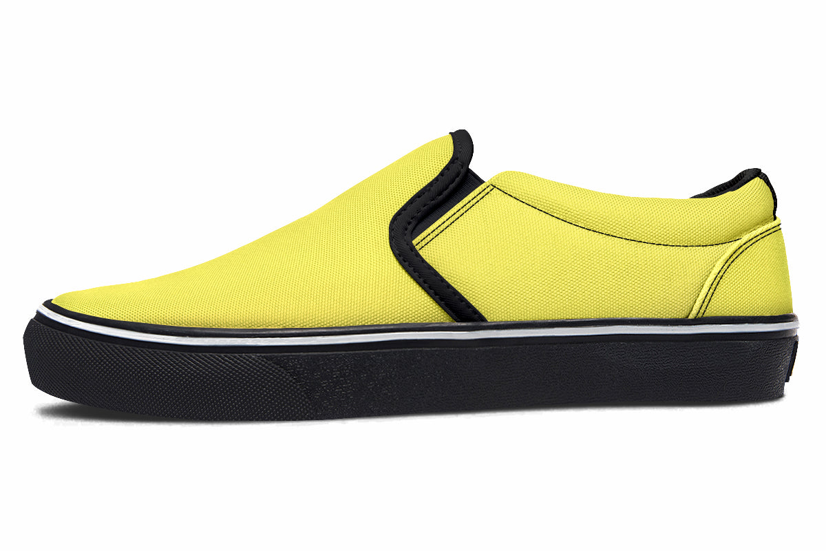 Sunny Yellow Slip Ons - Offbeat Sweetie