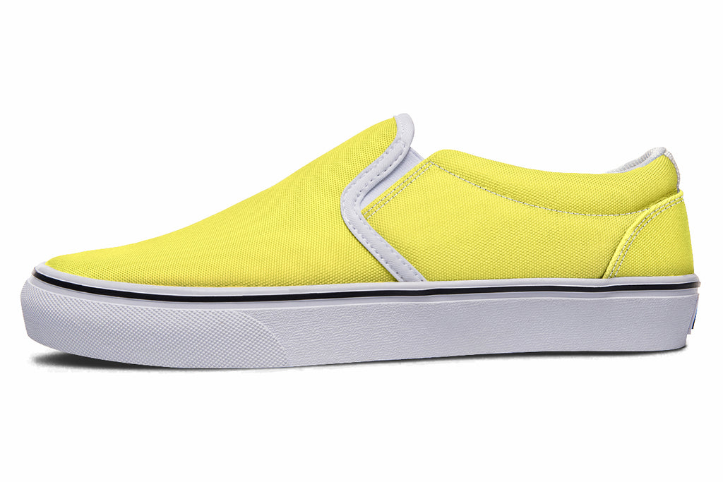 Sunny Yellow Slip Ons - Offbeat Sweetie