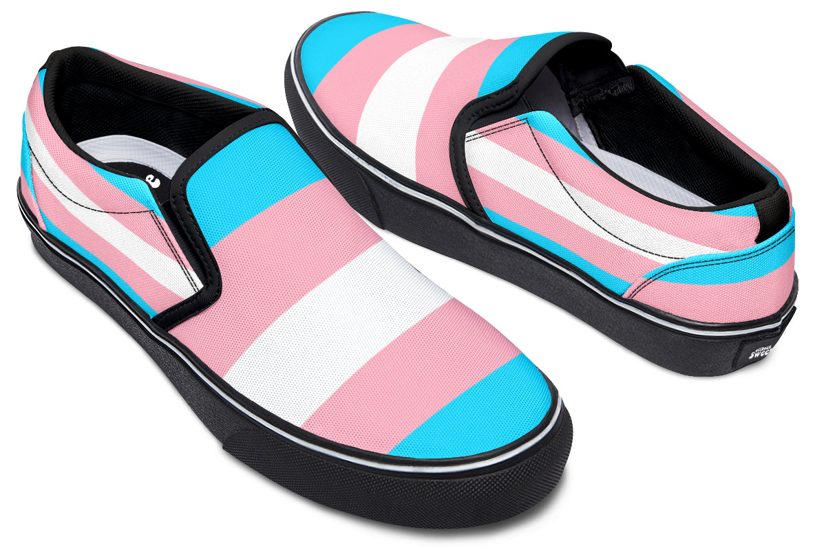 Trans Flag Slip Ons - Offbeat Sweetie