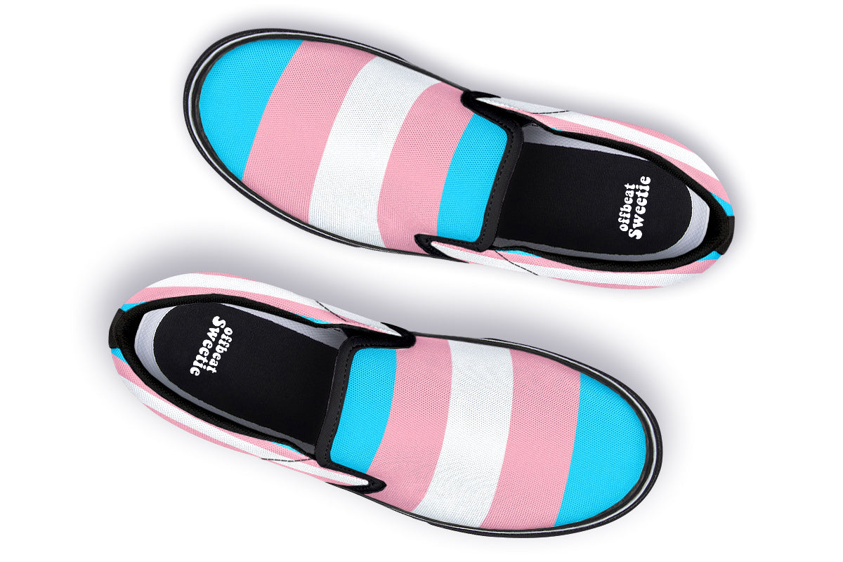 Trans Flag Slip Ons - Offbeat Sweetie
